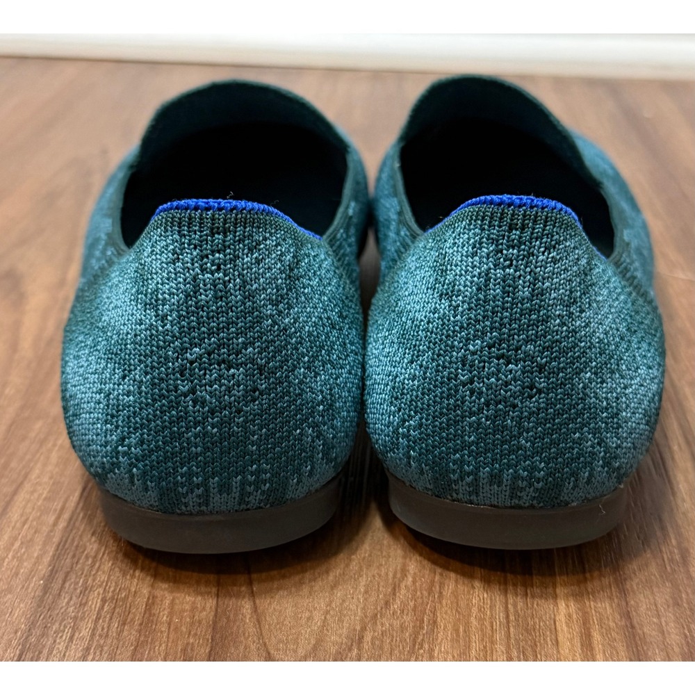 Rothy's The Almond Loafer Dark Jade Pattern Pointed Toe Flats Women's Sz 9.5 - Picture 7 of 9